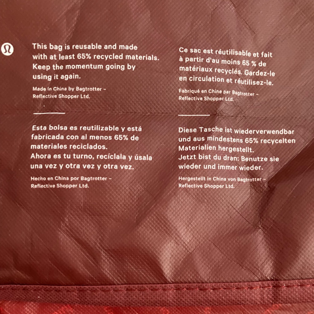 Lululemon large reusable tote bag - Picture 4 of 9